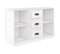 Vidaxl aparador madera contrachapada blanco brillo 104,5x35,5x67,5 cm