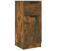 vidaXL Aparador Madera contrachapada Color Roble Ahumado 30x30x70 cm