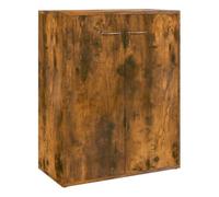 vidaXL Aparador Mueble Salón Sala Estar Almacenaje Armario Dormitorio Entrada Estante Cajón Madera Contrachapada Color Roble Ahumado