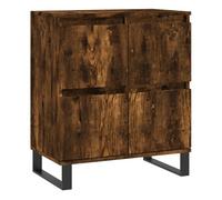 vidaXL Aparador de madera contrachapada Roble ahumado 60x35x70 cm