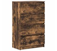 vidaXL Aparador Madera contrachapada Color Roble Ahumado 60x35x98,5 cm