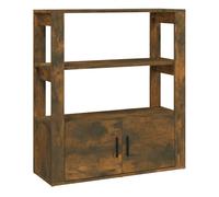 Vidaxl aparador madera contrachapada color roble ahumado 80x30x90 cm