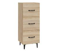 Vidaxl aparador madera contrachapada color roble sonoma 34,5x34x90 cm