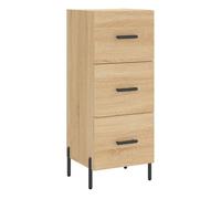 vidaXL Aparador Madera contrachapada Color Roble Sonoma 34,5x34x90 cm
