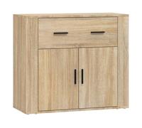 Vidaxl aparador madera contrachapada color roble sonoma 80x33x70 cm