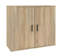 Vidaxl aparador madera contrachapada color roble sonoma 80x33x70 cm
