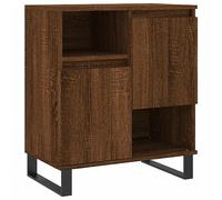 vidaXL Aparador Madera contrachapada marrón Roble 60x35x70 cm