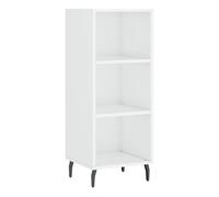 Vidaxl aparador madera de ingeniería blanco brillante 34,5x32,5x90 cm