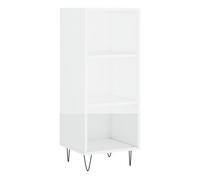 Vidaxl aparador madera de ingeniería blanco brillante 34,5x32,5x90 cm