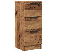 vidaXL Aparador Madera de ingeniería Madera Envejecida 30x30x70 cm, Armario, Armario aparador, aparador de salón, Armario Auxiliar, Armario almacenaje