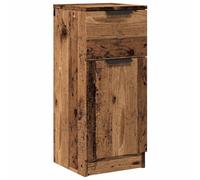 vidaXL Aparador Madera de ingeniería Madera Envejecida 30x30x70 cm, Armario, Armario de almacenaje, Tablero Auxiliar, Mueble aparador, Armario Lateral