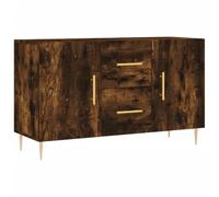 vidaXL Aparador Madera de ingeniería Roble Ahumado 100x36x60 cm, Armario, Armario de Almacenamiento, Armario Auxiliar, Armario aparador, Armario Alto