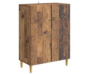 vidaXL Aparador Madera Envejecida 66 x 34,5 x 90 cm, Elegante aparador Vintage, Mueble Rectangular de Almacenamiento, práctico Organizador para Sala y Comedor