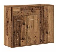 vidaXL Aparador Madera ingeniería Madera Envejecida 88x30x70 cm, Armario de almacenaje, Mueble aparador, Mueble de Pasillo, Buffet