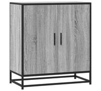 vidaXL Aparador Madera ingeniería y Metal Gris Sonoma 68x35x76 cm