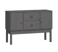 Vidaxl aparador madera maciza de pino gris 110x40x78 cm