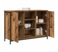 vidaXL Aparador Rústico de Madera Vieja Con Amplio Almacenamiento de Madera Recuperada Sólida y Marco de Metal Ideal Mesa Buffet Para Comedor O Muebles Elegantes para Interior Unidad Armario Mediano A