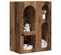 vidaXL Aparador Madera Vieja 59 x 35 x 80.5 cm Madera de ingeniería, Conjunto de Mesa Moderno y Duradero para Reuniones Familiares, Diseño Rectangular Estiloso, Decoración Versátil, Acabado de Calida