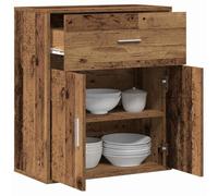 vidaXL Aparador Madera Vieja 60 x 31 x 70 cm Madera de ingeniería, Sala de Estar, diseño Rectangular, Estilo Moderno, Materiales Resistentes, Asientos cómodos y funcionales