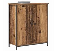 vidaXL Buffet rústico con Dos Puertas de 70 x 30 x 80 cm, Hecho de Madera de ingeniería y Acero Guardar Cosas en el Comedor, Tiene un Acabado Envejecido. Es una Unidad Moderna y elega