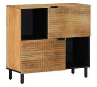 vidaXL Aparador marrón 80x33x75 cm Madera Maciza Mango