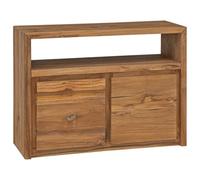 vidaXL Aparador Mobiliario Decoración Hogar Casa Decorativa Diseño Clásico Sólido Duradero Resistente Práctico Útil 80x30x60cm Madera Maciza Teca