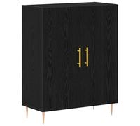 vidaXL Aparador de Madera de ingeniería Roble Negro 69,5x34x90 cm