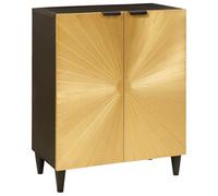 vidaXL Aparador moderno, perfecto para el comedor. Es un mueble de almacenamiento ideal para el salón con un diseño rectangular de madera maciza.