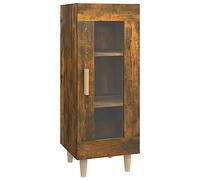 vidaXL Aparador Mueble Armario Salón Sala Tocador Estante Consola Dormitorio Auxiliar Almacenamiento Madera Contrachapada Roble Ahumado