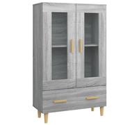 vidaXL Aparador Mueble Salón Sala Armario Almacenaje Flotante Dormitorio Entrada Estante Cajón Doméstico Madera Contrachapada Gris Sonoma