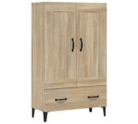 vidaXL Aparador Mueble Salón Sala Estar Almacenaje Armario Dormitorio Decoración Entrada Estante Cajón Madera Contrachapada Color Roble Sonoma