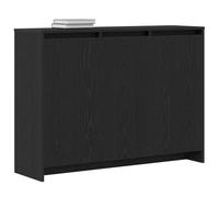 vidaXL Aparador de madera de roble negro, mueble de almacenamiento moderno, mueble versátil para sala de estar/comedor
