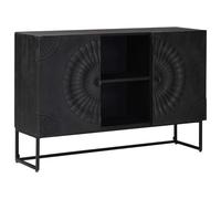 vidaXL Aparador Negro 105 x 30 x 68 cm, Sala de Estar, Mobiliario Duradero, Diseños Innovadores para Confort, Eficiencia del Espacio, Estilo Atemporal, Decoración Funcional para Todos