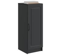 vidaXL Aparador Negro 33 x 34,5 x 87 cm Madera de Ingeniería, Sala de Estar, Buffet Moderno para Comer, aparador con Amplio Almacenamiento, Muebles de Cocina, Armario útil para organizar el hogar