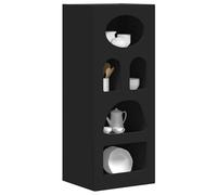 vidaXL Aparador Negro 40 x 35 x 100,5 cm Madera de ingeniería, Comedor, Rectangular, Moderno, Duradero, Diseño Elegante, Amigable para la Familia, Amplia Zona de Asientos, Fácil de Limpiar, Aparienci