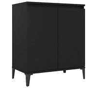 vidaXL Aparador negro, 60 x 35 x 70 cm, material de madera