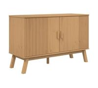 Vidaxl aparador olden madera maciza de pino marrón 114x43x73,5 cm