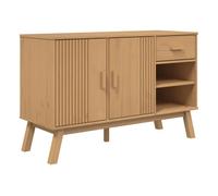 Vidaxl aparador olden madera maciza de pino marrón 114x43x73,5 cm