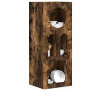 vidaXL Aparador Roble Ahumado 40 x 35 x 100.5 cm Madera de ingeniería, Comedor, Rectangular, Moderno, Duradero, Elegante, Versátil, Ahorra Espacio, Calidad, Funcional, Diseño Atemporal