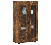 vidaXL Aparador Roble Ahumado 55,5 x 29 x 103 cm Madera de ingeniería, Armario Moderno y Amplio, Ideal para Almacenamiento, diseño Rectangular, Mueble Duradero para el salón