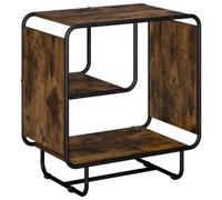 vidaXL Aparador Roble Ahumado 60 x 37.5 x 64.5 cm Madera de ingeniería
