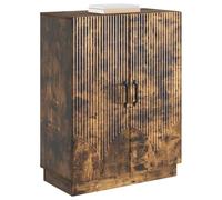 vidaXL Aparador Roble Ahumado 66 x 34,5 x 87 cm Madera de Ingeniería, Amplio Almacenamiento, aparador Buffet Elegante, Comedor Moderno, Muebles geniales para el área, versátiles