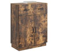 vidaXL Aparador Roble Ahumado 66 x 34,5 x 87 cm Madera de Ingeniería, Aparador Moderno, Espacio Amplio, Mueble Compacto, Buffet Elegante, práctico para organizar tu hogar