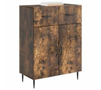 vidaXL Aparador Roble Ahumado 66 x 34,5 x 89,5 cm Madera de Ingeniería, Elegante aparador Vintage, Amplio Espacio, diseño Rectangular, Cabinet versátil para organizar tu hogar
