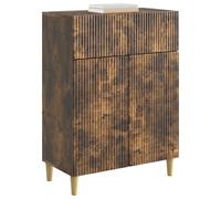 vidaXL Aparador Roble Ahumado 66 x 34,5 x 90 cm Madera de Ingeniería, Atractivo aparador, Mueble de Madera Vintage, gabinete Rectangular, solución para el hogar, Organiza tu Comedor