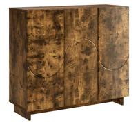 vidaXL Aparador Roble Ahumado 85,5 x 31 x 75 cm Madera de ingeniería