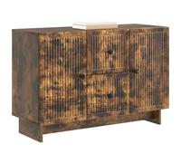 vidaXL Aparador Roble Ahumado 89 x 34,5 x 60 cm Madera de Ingeniería