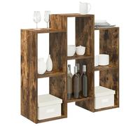 vidaXL Aparador Roble Ahumado 90 x 30 x 90 cm, Sala de Estar, diseño Moderno, Materiales duraderos, soluciones de Almacenamiento amplias, Elegante y Funcional, para Cualquier Espacio