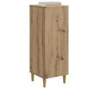 vidaXL Aparador Roble Artesanal 33 x 34,5 x 90 cm Madera de Ingeniería, Aparador Vintage, Unidad de Almacenamiento Elegante, Mueble Amplio y Funcional para Organización y Exhibición en Sala de Estar