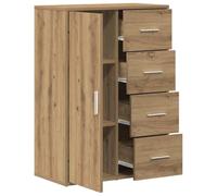 vidaXL Aparador de Madera de ingeniería Roble Artisan 60x31x84 cm